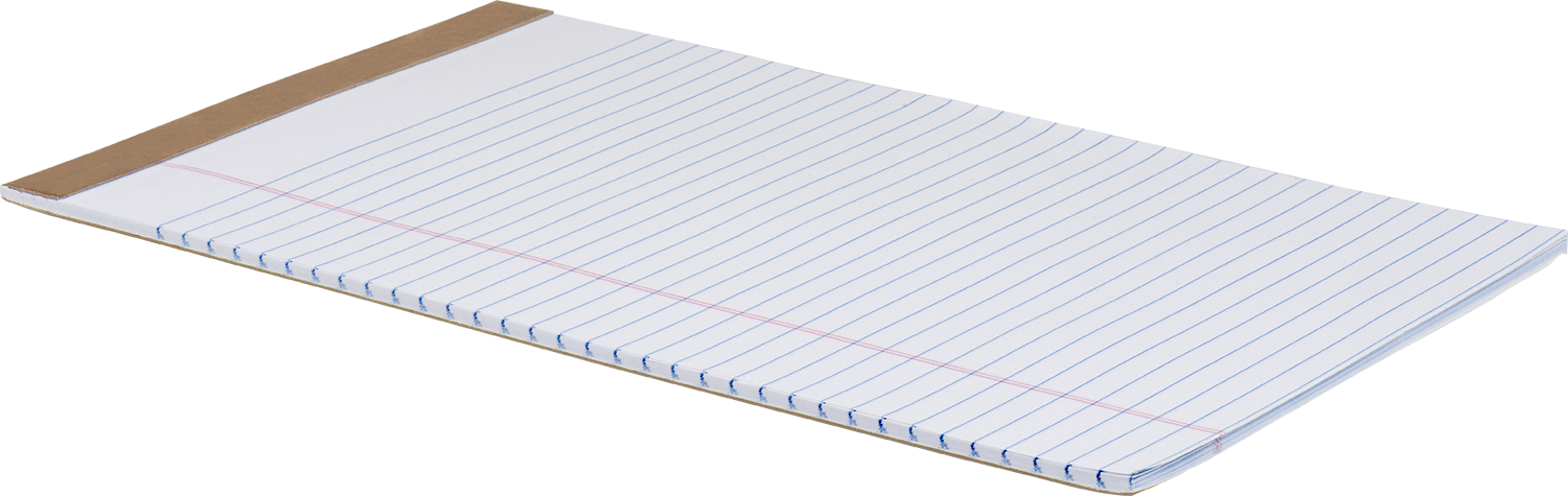 Çizgili Kağıt Blokları, Delikli Ciltli, 8-1/2“ Genişlik x 14” Uzunluk