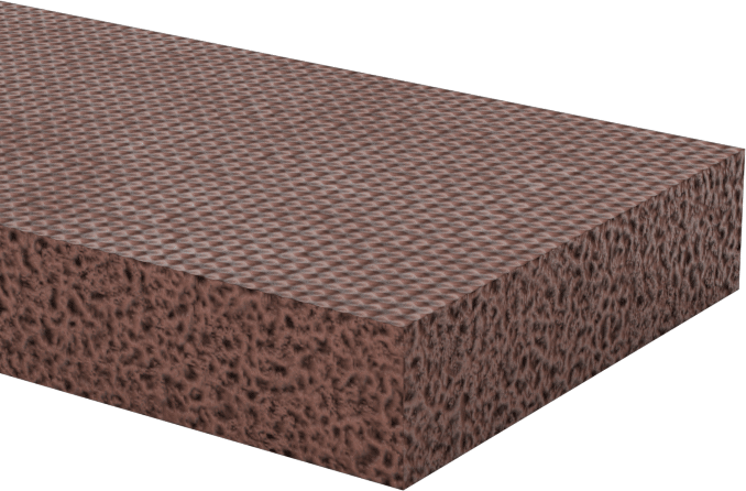Süper Dayanıklı Yüksek Sıcaklık Silikon Köpük, 1“ Genişlik x 36” Uzunluk, 1/4" Kalınlık, Arka Yüzü Yapışkanlı