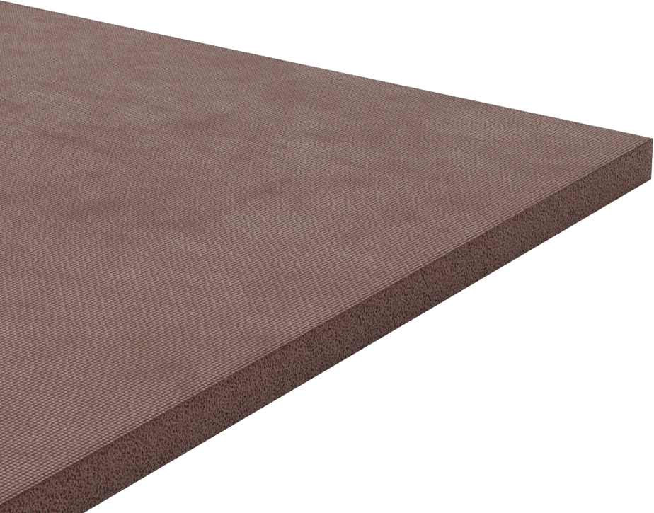 Süper Dayanıklı Yüksek Sıcaklık Silikon Köpük, 12“ Genişlik x 12” Uzunluk, 3/8" Kalınlık, Arka Yüzü Yapışkanlı