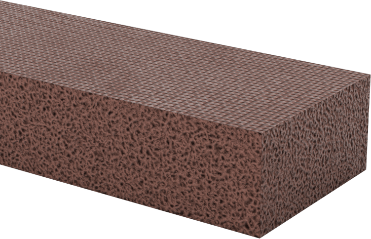 Süper Dayanıklı Yüksek Sıcaklık Silikon Köpük, 1“ Genişlik x 36” Uzunluk, 1/2" Kalınlık, Arka Yüzü Yapışkanlı