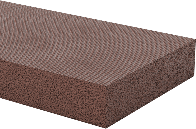 Süper Dayanıklı Yüksek Sıcaklık Silikon Köpük, 2 inç Genişlik x 36 inç Uzunluk, 1/2" Kalınlık, Arka Yüzü Yapışkanlı