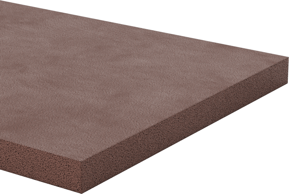Süper Dayanıklı Yüksek Sıcaklık Silikon Köpük, 6“ Genişlik x 36” Uzunluk, 1/2" Kalınlık, Arka Yüzü Yapışkanlı