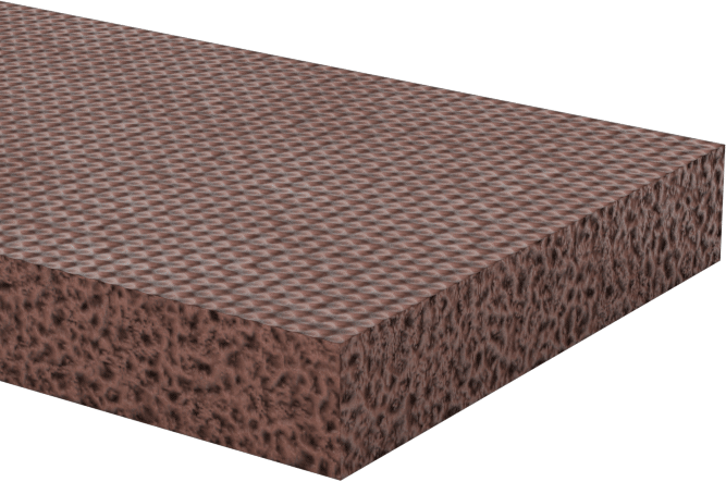 Süper Dayanıklı Yüksek Sıcaklık Silikon Köpük, 1“ Genişlik x 36” Uzunluk, 3/16" Kalınlık, Arka Yüzü Yapışkanlı