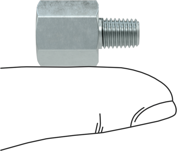 Gres Bağlantı Adaptörü, 1/4"-28 Erkek, 1/8 NPT Dişi