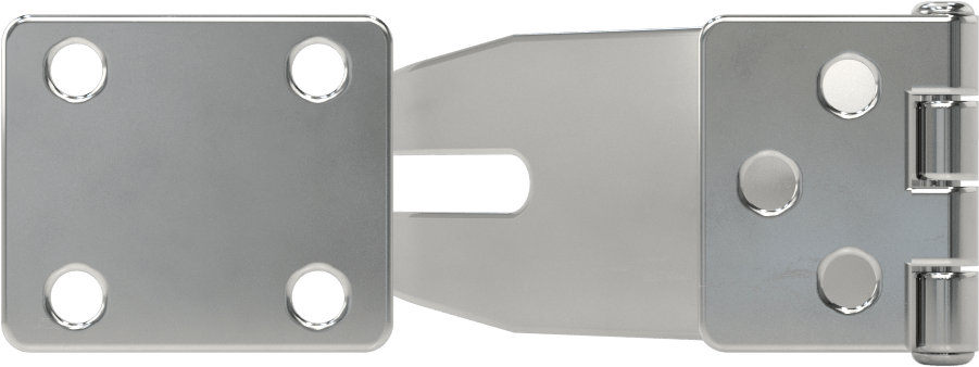 Asma Kilitli Mandal, 3-3/8“ x 1-3/16” x 1/16" Kol ile, 304 Paslanmaz Çelik
