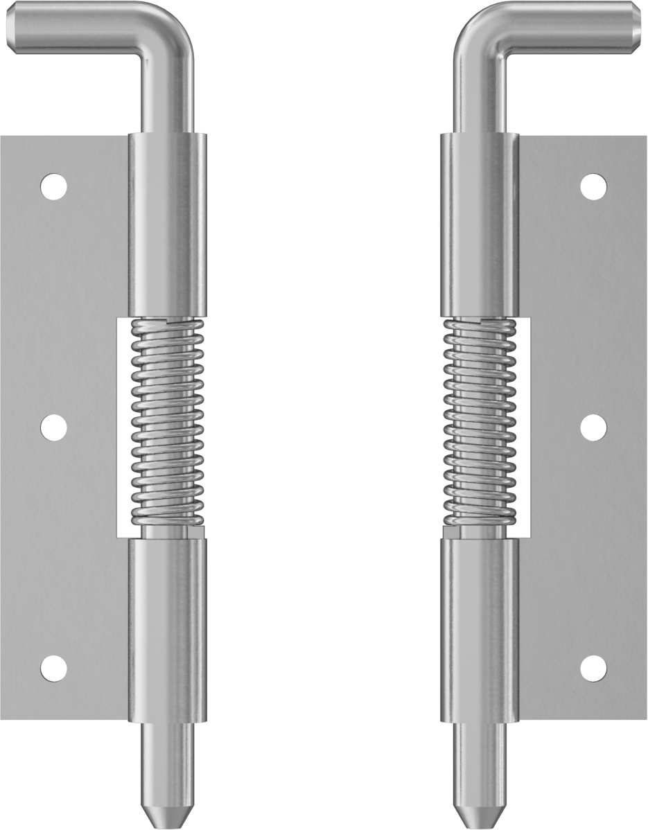 Çekerek Açılan Hızlı Bağlantı Kesme Menteşesi, Delikli, Çinko Kaplı Çelik, 2-3/4“ x 1” Kapı Kanadı