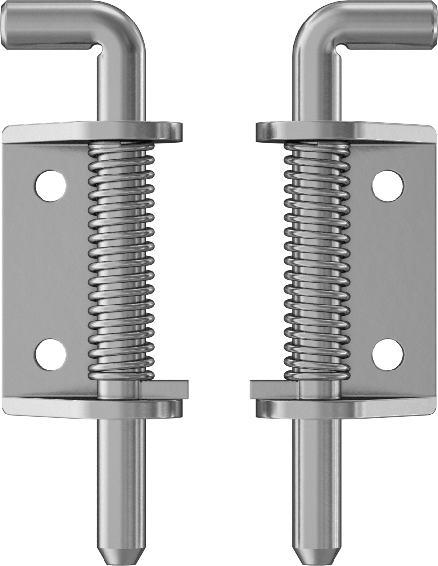 Çekerek Açılan Hızlı Bağlantı Kesme Menteşesi, Delikli, Çinko Kaplı Çelik, 3“ x 1-1/4” Kapı Kanadı