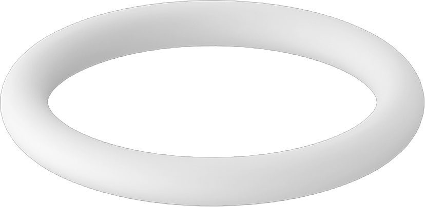 Ultra Kimyasal Dirençli Sert PTFE O-Ring, 3/32 Kesirli Genişlik, Dash No. 105