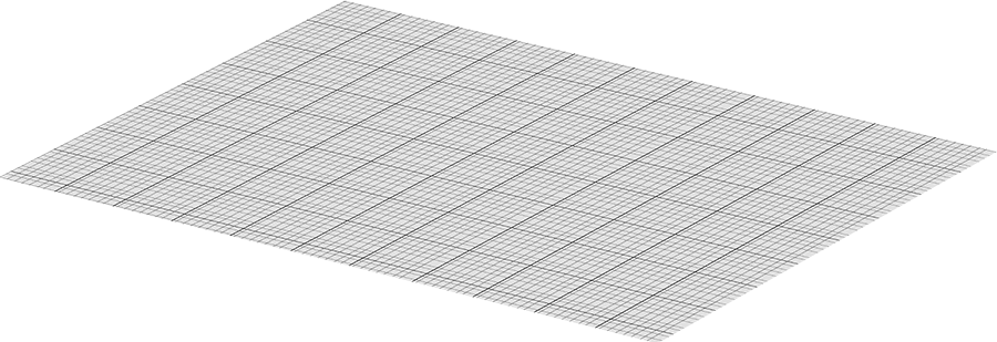 Şeffaf Çizim Kağıdı, 1/8" Izgara, Letter Boyutu