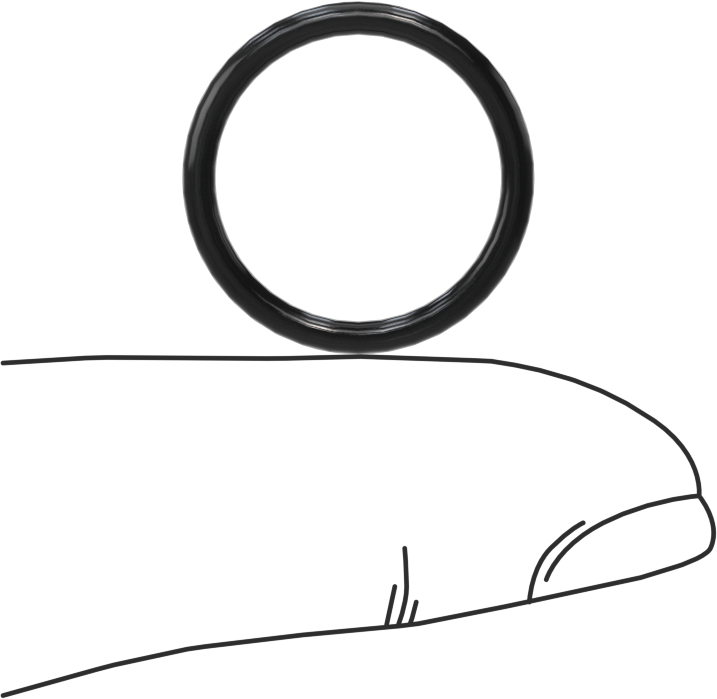 Temiz Oda Viton® Floroelastomer O-Ringler, Kimyasal Dayanıklı, 1/16 Kesirli Genişlik, Dash Numarası 016