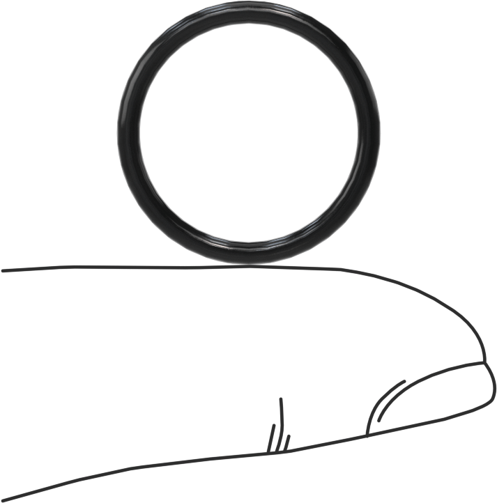 Temiz Oda Viton® Floroelastomer O-Ringler, Kimyasal Dayanıklı, 1/16 Kesirli Genişlik, Dash Numarası 017