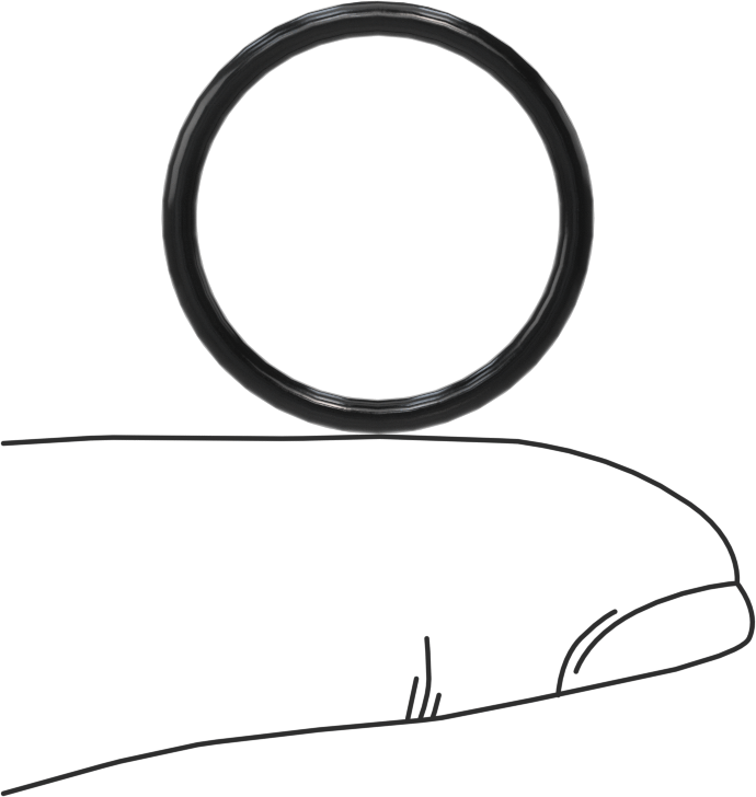 Temiz Oda Viton® Floroelastomer O-Ringler, Kimyasal Dayanıklı, 1/16 Kesirli Genişlik, Dash Numarası 018