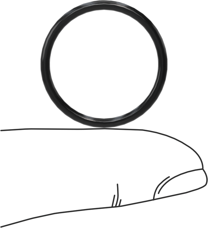 Temiz Oda Viton® Floroelastomer O-Ringler, Kimyasal Dayanıklı, 1/16 Kesirli Genişlik, Dash Numarası 019