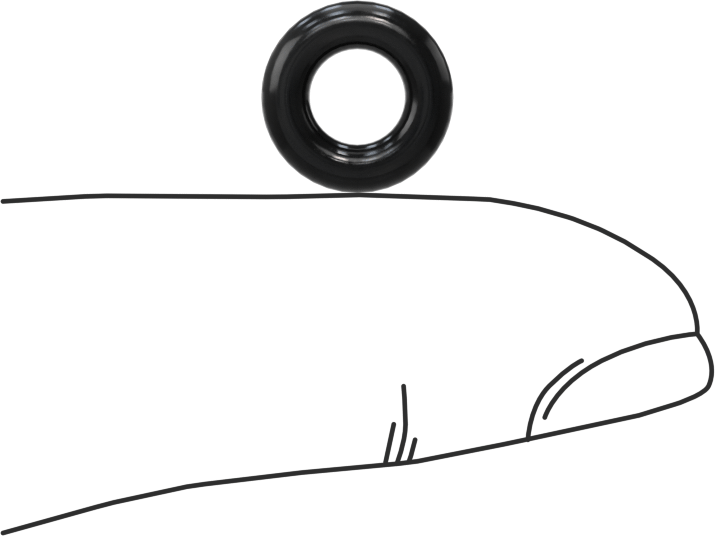 Temiz Oda Viton® Floroelastomer O-Ringler, Kimyasal Dayanıklı, 3/32 Kesirli Genişlik, Dash Numarası 107