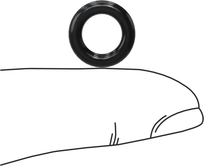 Temiz Oda Viton® Floroelastomer O-Ringler, Kimyasal Dayanıklı, 3/32 Kesirli Genişlik, Dash Numarası 109