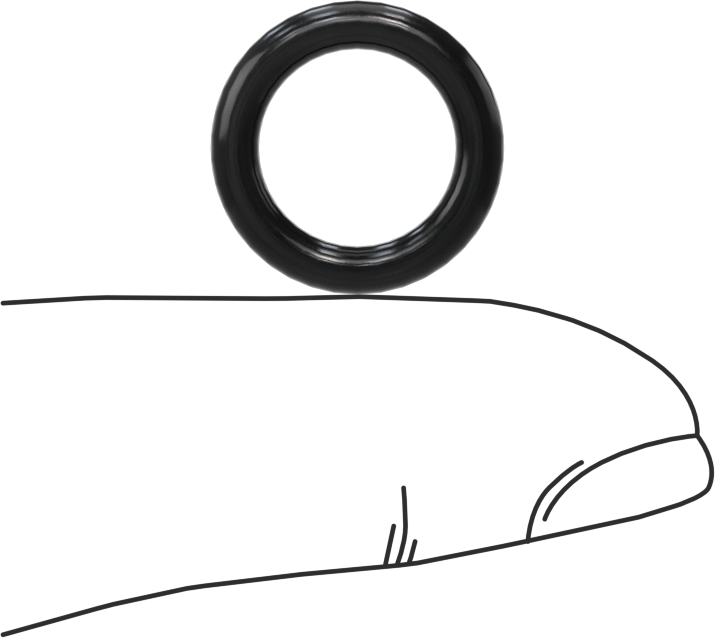 Temiz Oda Viton® Floroelastomer O-Ringler, Kimyasal Dayanıklı, 3/32 Kesirli Genişlik, Dash No. 111