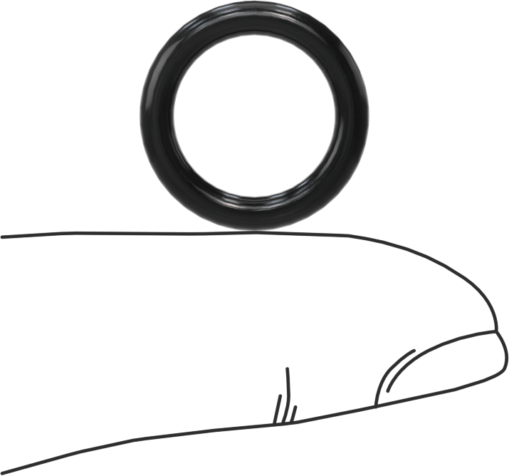 Temiz Oda Viton® Floroelastomer O-Ringler, Kimyasal Dayanıklı, 3/32 Kesirli Genişlik, Dash No. 112
