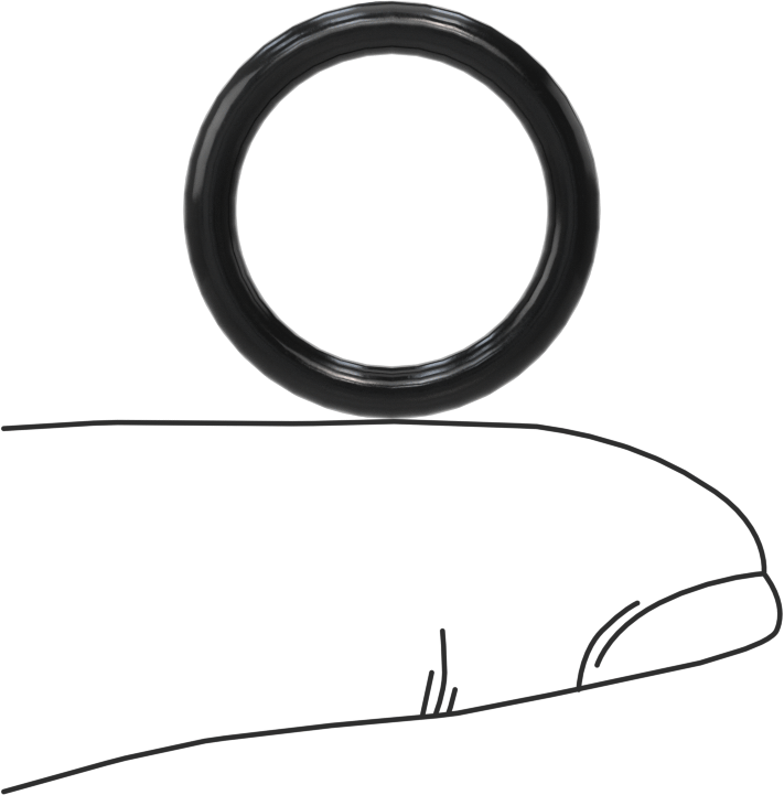 Temiz Oda Viton® Floroelastomer O-Ringler, Kimyasal Dayanıklı, 3/32 Kesirli Genişlik, Dash Numarası 114