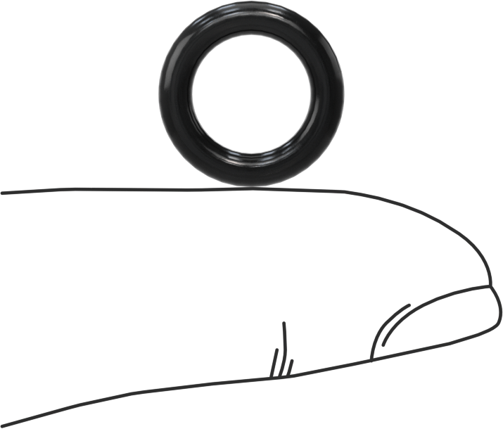Temiz Oda Viton® Floroelastomer O-Ringler, Kimyasal Dayanıklı, 3/32 Kesirli Genişlik, Dash Numarası 110