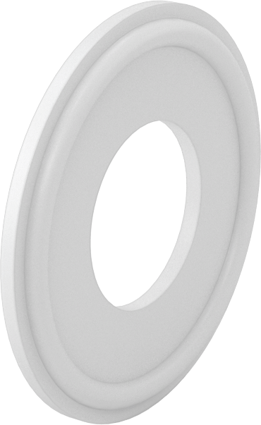 Hızlı Kelepçeli Boru Bağlantı Elemanları için Conta, Temiz Oda PTFE, 1" Boru Dış Çapı için