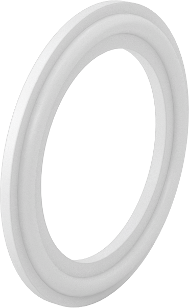 Hızlı Kelepçeli Boru Bağlantı Elemanları için Conta, Temiz Oda PTFE, 1-1/2" Boru Dış Çapı için