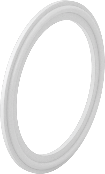 Hızlı Kelepçeli Boru Bağlantı Elemanları için Conta, Temiz Oda PTFE, 2-1/2" Boru Dış Çapı için