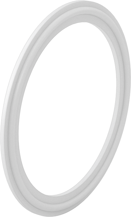 Hızlı Kelepçeli Boru Bağlantı Elemanları için Conta, Temiz Oda PTFE, 3" Boru Dış Çapı için