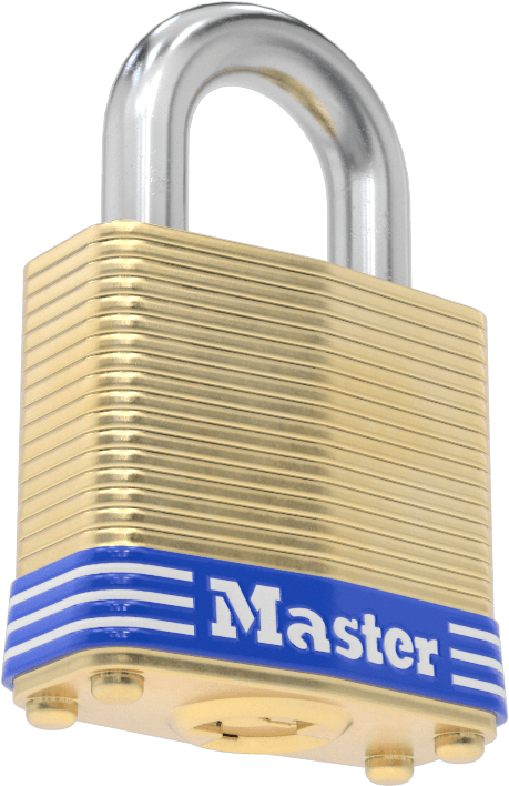 Lamine Pirinç Gövdeli Hava Koşullarına Dayanıklı Asma Kilit, Master Lock 4, 3096 Numaralı Eş Anahtarlı