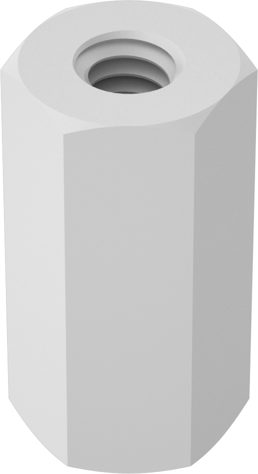 Naylon 6/6 Plastik Kaplin Somunu, 1/4"-20 Diş Boyutu