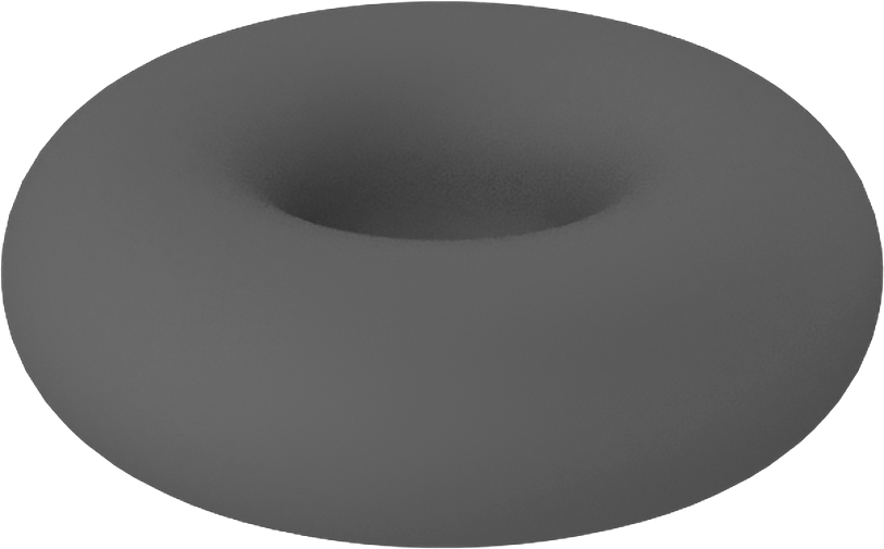 Metal Dedektörü Sınıfı Floroelastomer O-Ring, Kimyasal Dayanıklı, 1/16 Kesirli Genişlik, Dash Numarası 003