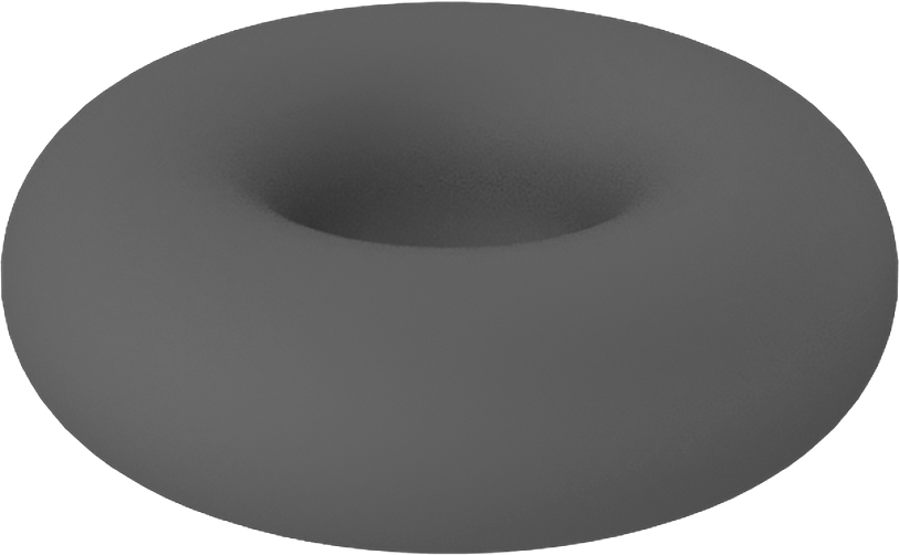 Metal Dedektörü Sınıfı Floroelastomer O-Ring, Kimyasal Dayanıklı, 1/16 Kesirli Genişlik, Dash Numarası 004
