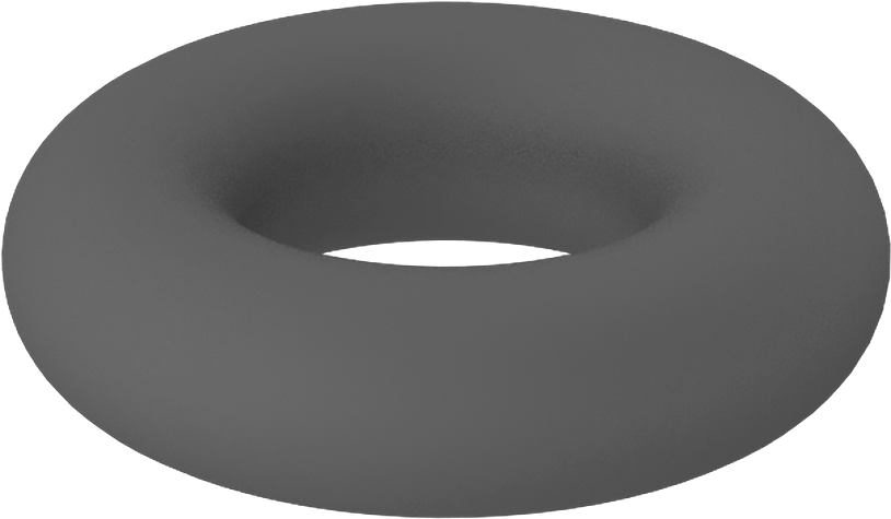 Metal Dedektörü Sınıfı Floroelastomer O-Ring, Kimyasal Dayanıklı, 1/16 Kesirli Genişlik, Dash Numarası 006