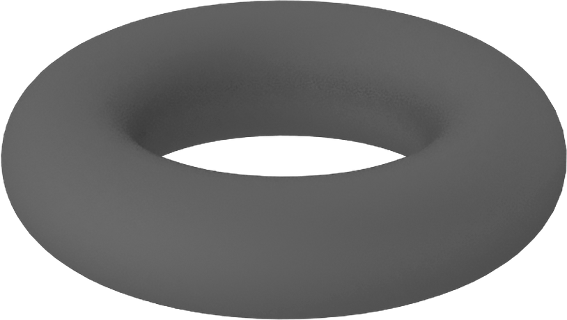 Metal Dedektörü Sınıfı Floroelastomer O-Ring, Kimyasal Dayanıklı, 1/16 Kesirli Genişlik, Dash Numarası 007