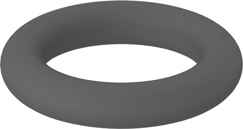 Metal Dedektörü Sınıfı Floroelastomer O-Ring, Kimyasal Dayanıklı, 1/16 Kesirli Genişlik, Dash Numarası 010