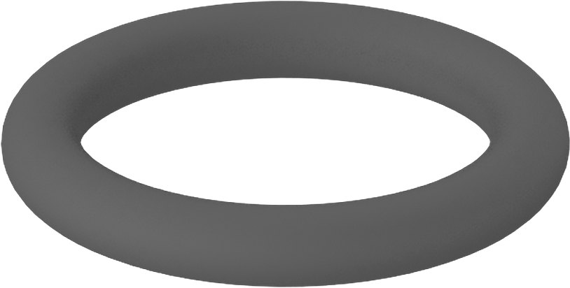 Metal Dedektörü Sınıfı Floroelastomer O-Ring, Kimyasal Dayanıklı, 1/16 Kesirli Genişlik, Dash Numarası 012