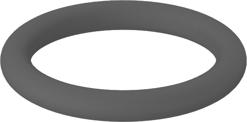 Metal Dedektörü Sınıfı Floroelastomer O-Ring, Kimyasal Dayanıklı, 1/16 Kesirli Genişlik, Dash Numarası 013