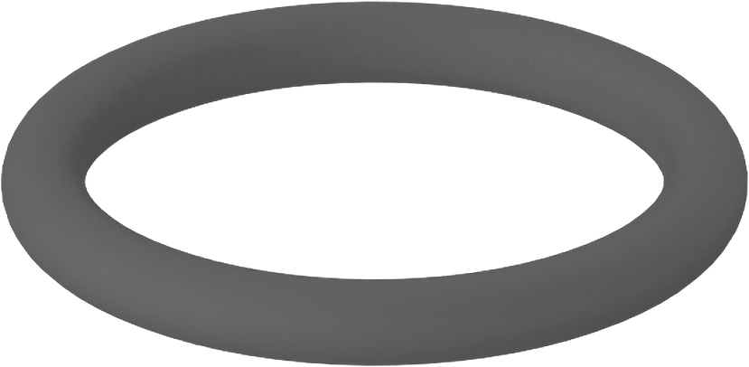 Metal Dedektörü Sınıfı Floroelastomer O-Ring, Kimyasal Dayanıklı, 1/16 Kesirli Genişlik, Dash Numarası 014