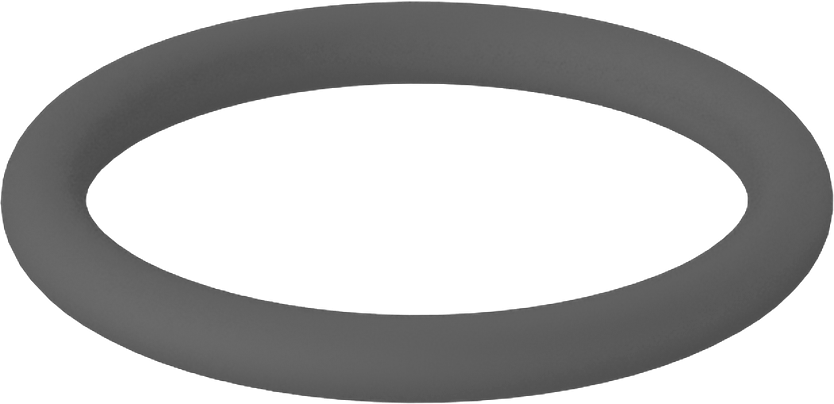 Metal Dedektörü Sınıfı Floroelastomer O-Ring, Kimyasal Dayanıklı, 1/16 Kesirli Genişlik, Dash Numarası 015
