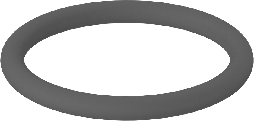 Metal Dedektörü Sınıfı Floroelastomer O-Ring, Kimyasal Dayanıklı, 1/16 Kesirli Genişlik, Dash Numarası 016