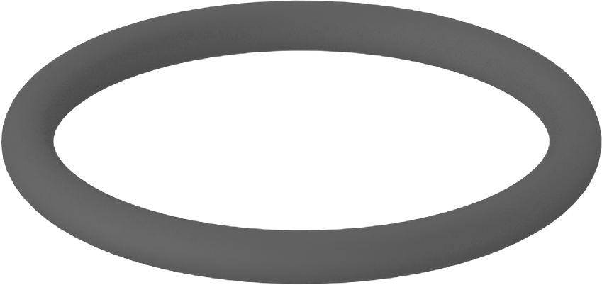 Metal Dedektörü Sınıfı Floroelastomer O-Ring, Kimyasal Dayanıklı, 1/16 Kesirli Genişlik, Dash Numarası 017
