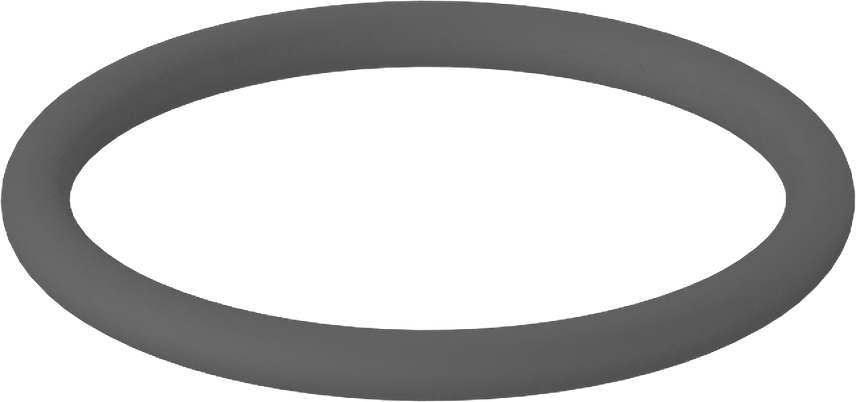 Metal Dedektörü Sınıfı Floroelastomer O-Ring, Kimyasal Dayanıklı, 1/16 Kesirli Genişlik, Dash Numarası 018
