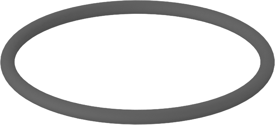 Metal Dedektörü Sınıfı Floroelastomer O-Ring, Kimyasal Dayanıklı, 1/16 Kesirli Genişlik, Dash No. 026