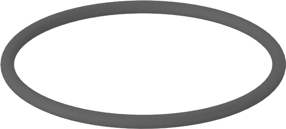 Metal Dedektörü Sınıfı Floroelastomer O-Ring, Kimyasal Dayanıklı, 1/16 Kesirli Genişlik, Dash Numarası 028