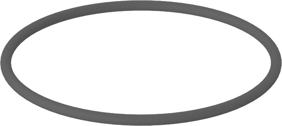 Metal Dedektörü Sınıfı Floroelastomer O-Ring, Kimyasal Dayanıklı, 1/16 Kesirli Genişlik, Dash Numarası 031