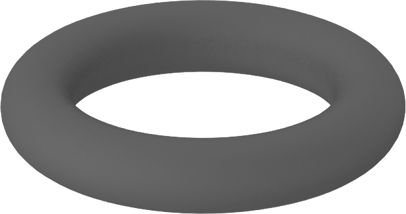 Metal Dedektörü Sınıfı Floroelastomer O-Ring, Kimyasal Dayanıklı, 3/32 Kesirli Genişlik, Dash Numarası 110