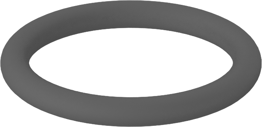Metal Dedektörü Sınıfı Floroelastomer O-Ring, Kimyasal Dayanıklı, 3/32 Kesirli Genişlik, Dash Numarası 116