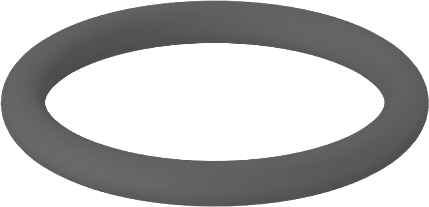 Metal Dedektörü Sınıfı Floroelastomer O-Ring, Kimyasal Dayanıklı, 3/32 Kesirli Genişlik, Dash No. 117