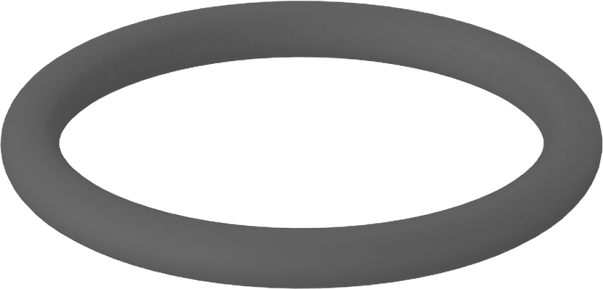 Metal Dedektörü Sınıfı Floroelastomer O-Ring, Kimyasal Dayanıklı, 3/32 Kesirli Genişlik, Dash Numarası 118