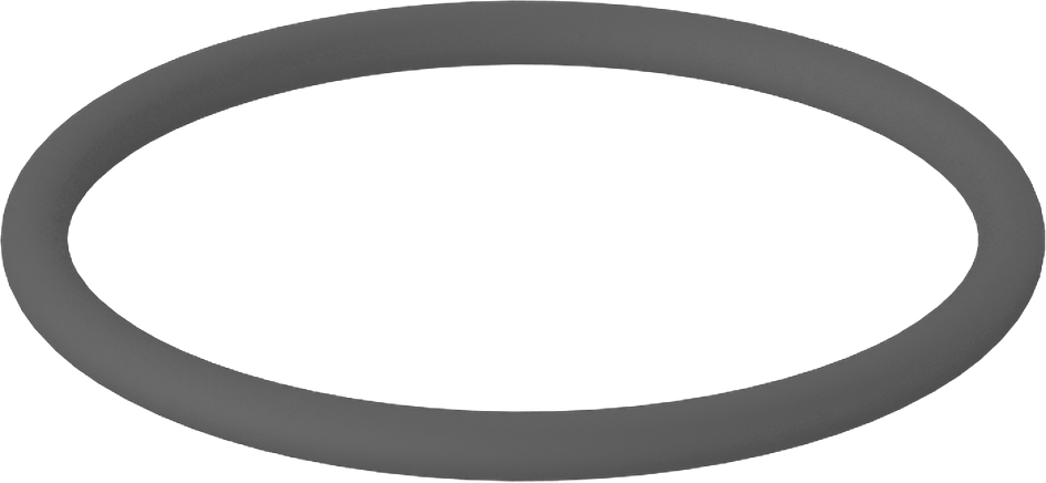 Metal Dedektörü Sınıfı Floroelastomer O-Ring, Kimyasal Dayanıklı, 3/32 Kesirli Genişlik, Dash No. 127