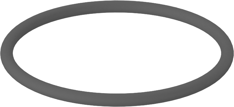 Metal Dedektörü Sınıfı Floroelastomer O-Ring, Kimyasal Dayanıklı, 3/32 Kesirli Genişlik, Dash No. 132